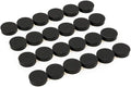 Bullseye Office 24 Round Black Fridge Magnets, Button Shaped, Small Colorful by BullseyeOffice