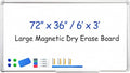 DEVELOP Large Magnetic Dry Erase Board 36 x 72 Inch, Magnetic Whiteboard by DEVELOP