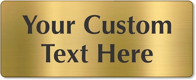 SmartSign Custom Brass Sign - Image 6