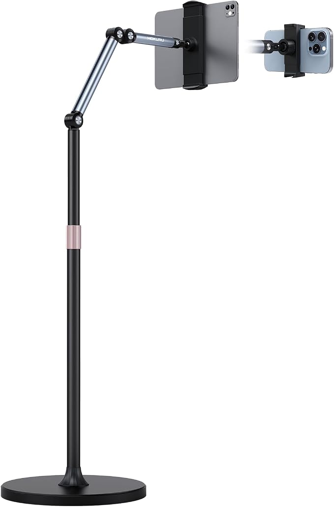 Tablet Floor Stand, 360° Rotation Tablet Holder, Compatible by MOKURU