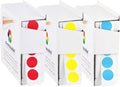 ChromaLabel 1/2 Inch Removable Circle Sticker Labels, High Visibility Round by ChromaLabel