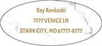 Made in USA Custom Return Address Stickers Labels Customized Mailing Label by HOOKAH+SUN