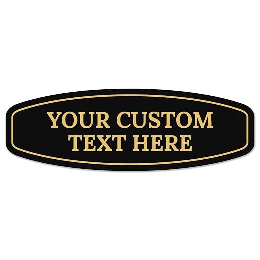Custom Wall or Door Sign, Personalized Round Plaque Engraved Message by SigoSigns