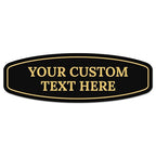 Custom Wall or Door Sign, Personalized Round Plaque Engraved Message by SigoSigns