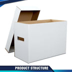 PIT66 5 Pcs Comic Book Storage Boxes, Holds 150-175 Comics Each, Collapsible - Image 5