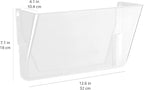 Amazon Basics Expandable Plastic Wall Pockets, File Organizer, Letter Size - Image 5