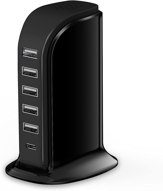 Charger Block 6 in 1 Upoy, 40W USB C Charger 3A, Charging Hub by TechGadgetsInYourMind