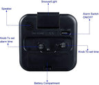Tinload Small Battery Operated Analog Travel Alarm Clock Silent Non Ticking - Image 4