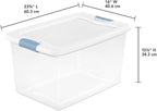Sterilite 12 Pack Latching Box, Under Bed Storage Bins - Image 2