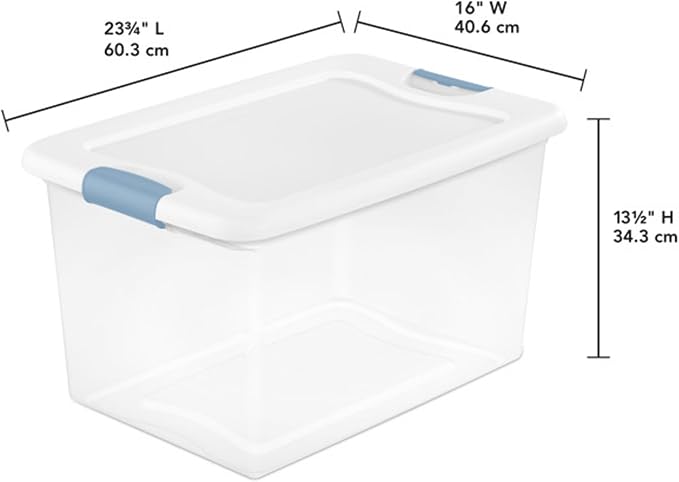 Sterilite 18-Pack Latching Box, Under Bed Storage Bins - Image 2