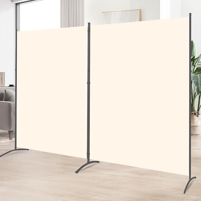 Room Divider 2 Panel Large Privacy Screens, Tall 6FT Partition Room Dividers by HOMSCREENER