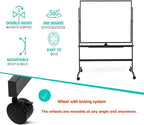 BIBOC 32x48 Inches Large Mobile Dry Erase Whiteboard - Image 4