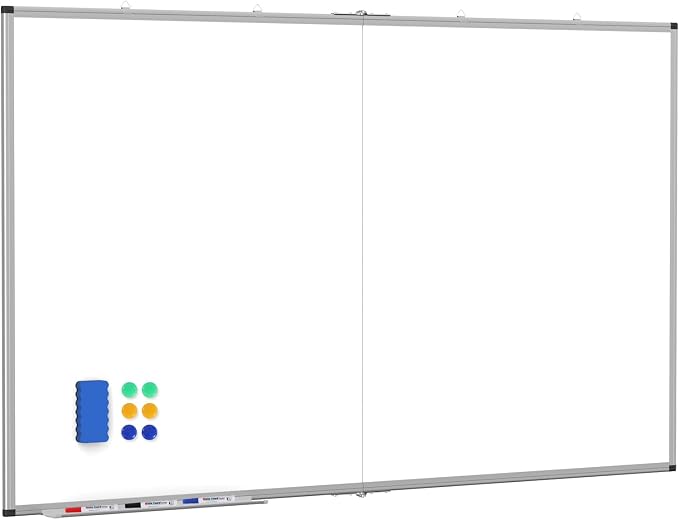 60x36 Inch Large Magnetic Dry Erase Whiteboard by WOREEY