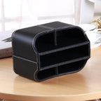 Remote Control Holder 360 Degrees Rotatable Desk Stationery Supply Organizer PU - Image 3