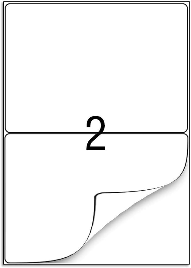 Round Corner Half Sheet Self Adhesive Shipping Labels - Image 3