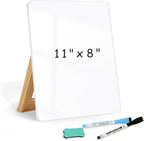 WALGLASS Desktop Glass White Board 11"x 8" by WALGLASS