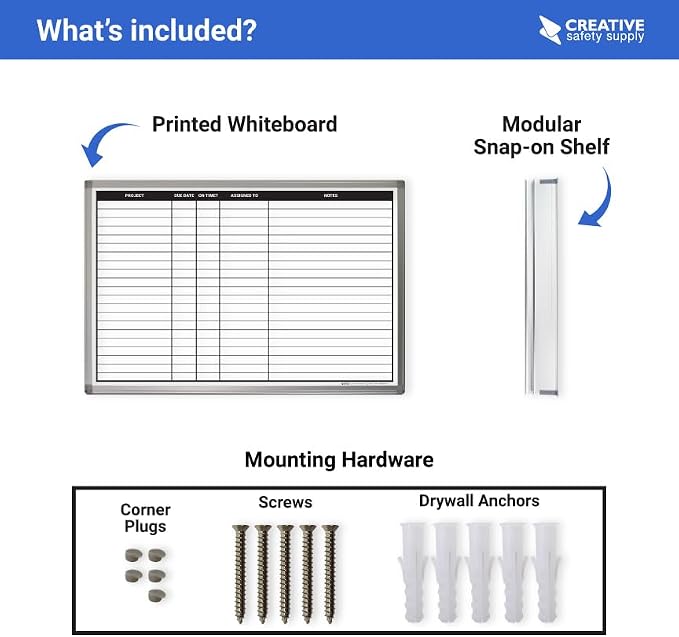 Project Planning Dry-Erase Whiteboard 60" x 40" - Image 4