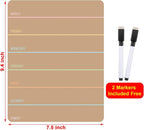 Outus 2 Pieces Magnetic Weekly Dry Erase Boards Erasable Weekly Calendars - Image 2