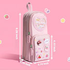 Fiaoudm Large Capacity Kawaii Pink Pencil Case & Pencil Pouch – Cute - Image 6