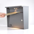 Solar Wall Mount Mailbox for Outside by COZOFU