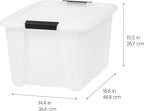 IRIS USA 33 Qt Stackable Plastic Storage Bins - Image 4