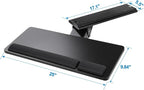Cartmay Keyboard Tray Under Desk, 25x9.84'' Large Slide Out Swivel Tilt - Image 6