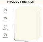 Cream Cardstock 8.5 X 11, 120 Sheets Card Stock, 75lb/ 200gsm Copy Paper - Image 2