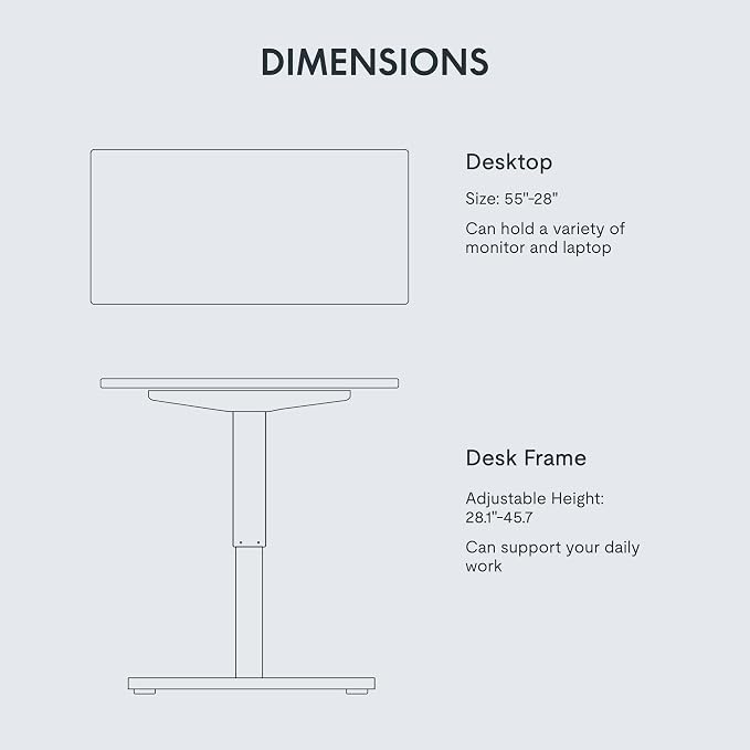 FLEXISPOT EN1 One-Piece Standing Desk - Image 6