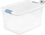 Sterilite 30-Pack Latching Box, Under Bed Storage Bins by Sterilite