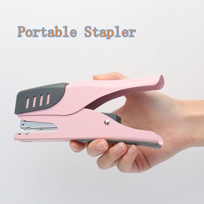 XiowDow Pink Stapler Cute Plier Staplers - Image 2