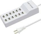 USB Charging Station with 12 Port Power Strip Fast Charging hub by Unknown