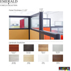Workstation Wall Partition | Powered Cubicle Workstation | Privacy Office - Image 3