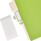 Amazon Basics Durable Multicolor 3-Ring Binder Plastic Divider Set - Image 2