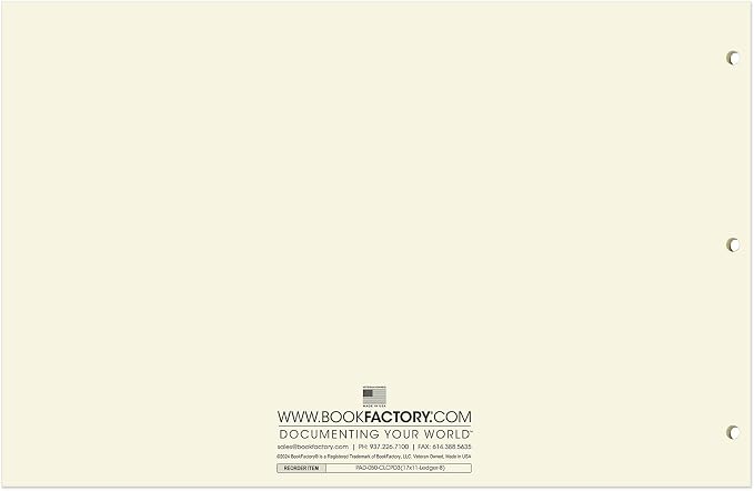 BookFactory Ledger Pad/Large 8 Column Accounting Ledger Columnar Pads - Image 3