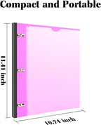 INFUN 1 Inch Telescoping 3 Ring Binder - Image 5