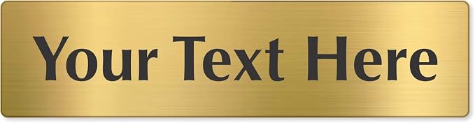 SmartSign Custom Brass Sign by SmartSign
