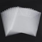10PCS Large Stamp & Dies Storage Pockets Transparent Plastic Seal Bags Storage - Image 2
