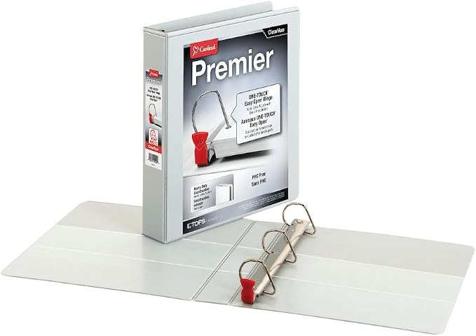 Cardinal 3 Ring Binder, 1.5 Inch Premier Easy Open Binder, ONE-Touch Locking - Image 9