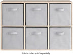 Whitmor 6 Cube Bookcase Storage Organizer, 3 Tier Stackable MDF Bookshelf - Image 3
