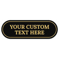 Custom Wall or Door Sign, Personalized Buble Plaque Engraved Message by SigoSigns