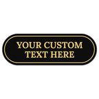 Custom Wall or Door Sign, Personalized Buble Plaque Engraved Message by SigoSigns