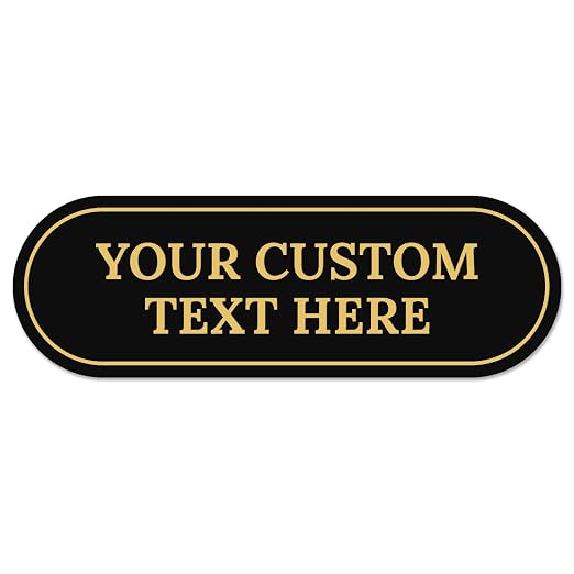 Custom Wall or Door Sign, Personalized Buble Plaque Engraved Message by SigoSigns