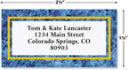 Blue Granite Personalized Border Return Address Labels- Set of 144 1-1/8" x - Image 2