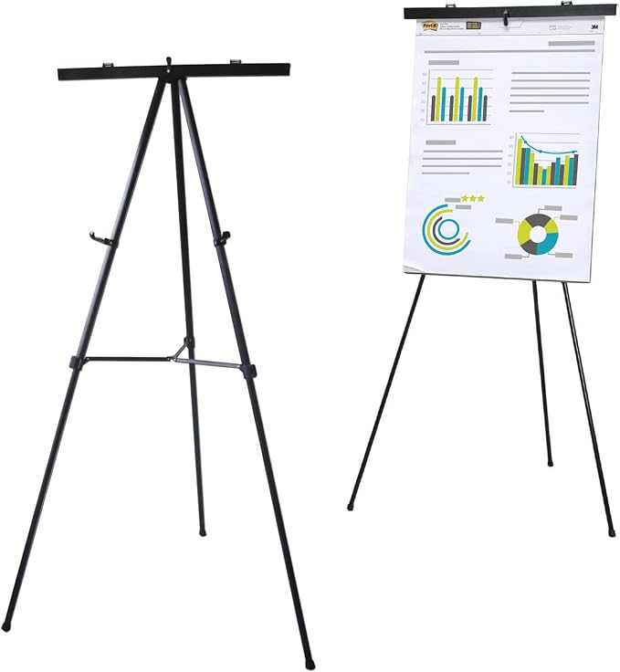 Lightweight Aluminum Flip-Chart Presentation Easel, 70 Inches by Audio-VisualDirect