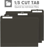 File Folder, PANDRI 120 Pack File Folder, 1/3 Cut Tab, Letter Size, Filing - Image 3