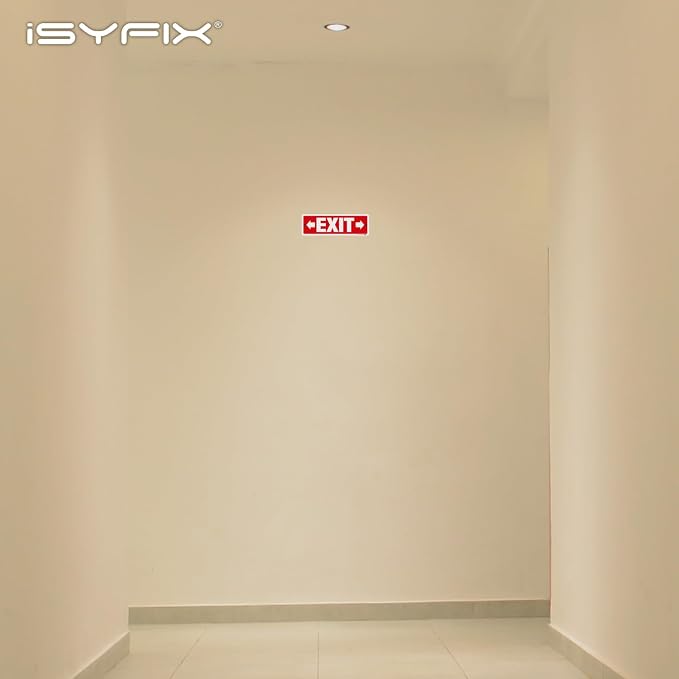 iSYFIX Exit Signs 6 Pack 12x4 Inch - Image 3