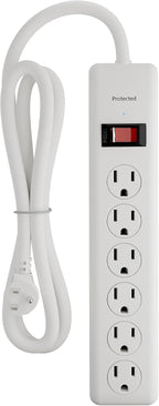 BN-LINK 6-Outlet Power Strip Surge Protector 1-Pack, 4-Foot Extension Cord by BN-LINK