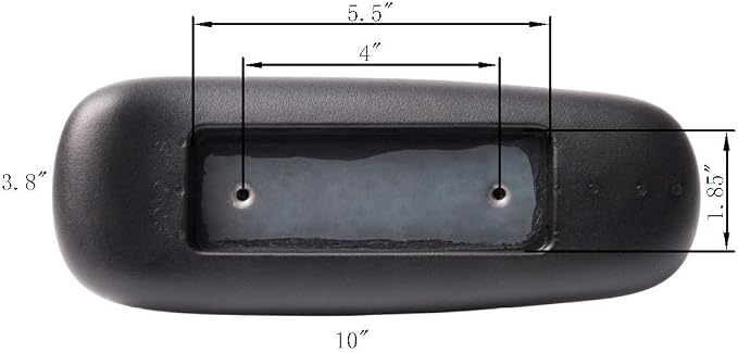 CHAHEKAI Office Chair Arm Replacement, PU Armrest Arm Pads Caps, Univeral 4" - Image 4