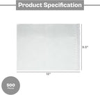 PSBM 500 PCS 9.5 x 12 Inch Clear Blank Packing List Envelopes, Shipping - Image 3