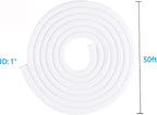 QCSIW 50ft 1 Inch White Cable Sleeve – Split Wire Loom Tubing Cord Protector – - Image 8